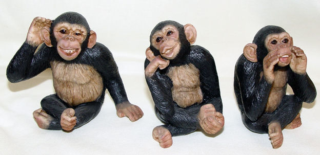 Image de 133/5000 3 petits singes   - Je ne vois pas - je n'entends pas - je ne parle pas
